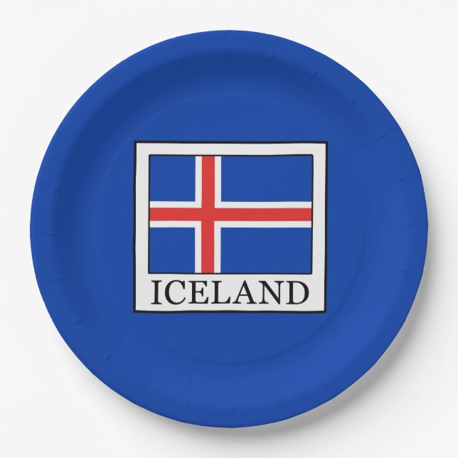 Iceland Paper Plate (Front)