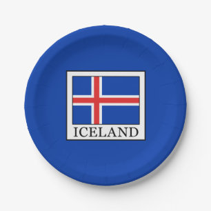 Iceland Paper Plate
