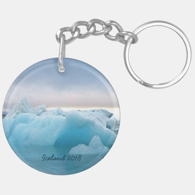 Iceland - Personalised keychain (Back Left)