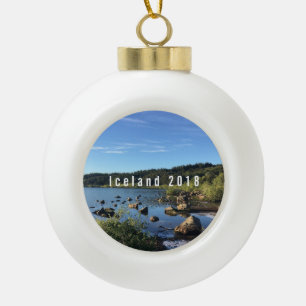 Iceland - Personalized ceramic ornament