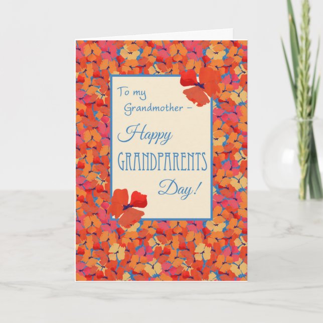 Iceland Poppies, Grandparents Day, Grandmother Card (Front)