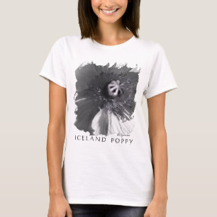 Iceland Poppy Black and White Top