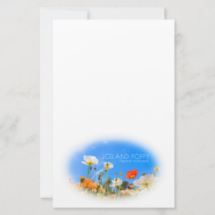 Iceland Poppy Stationery