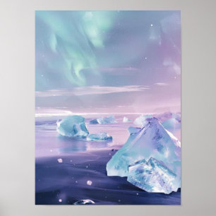 Iceland Print Iceland Illustration Iceland Paintin