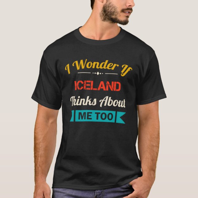Iceland    Quote Vintage Souvenir T-Shirt (Front)