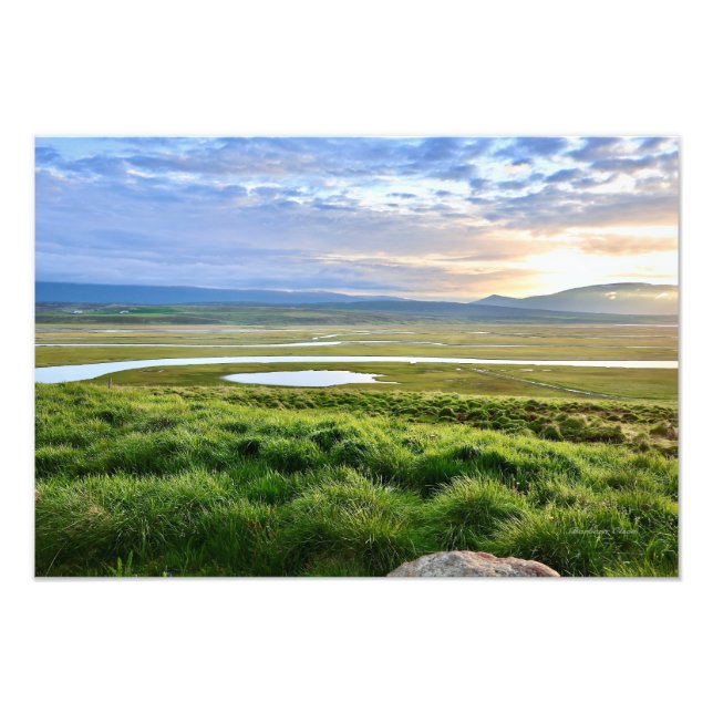 Iceland: ‎⁨Sauðárkrókur⁩ Photo Print (Front)