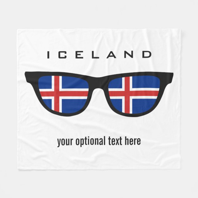Iceland Shades custom fleece blankets (Front (Horizontal))