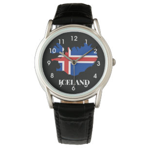 Iceland Silhouette, flag, Watch