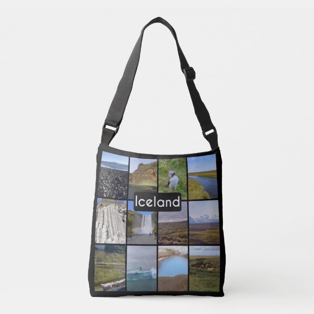Iceland Summer Landscape Crossbody Bag (Front)
