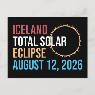 Iceland total solar eclipse august 12 2026 Mug Postcard