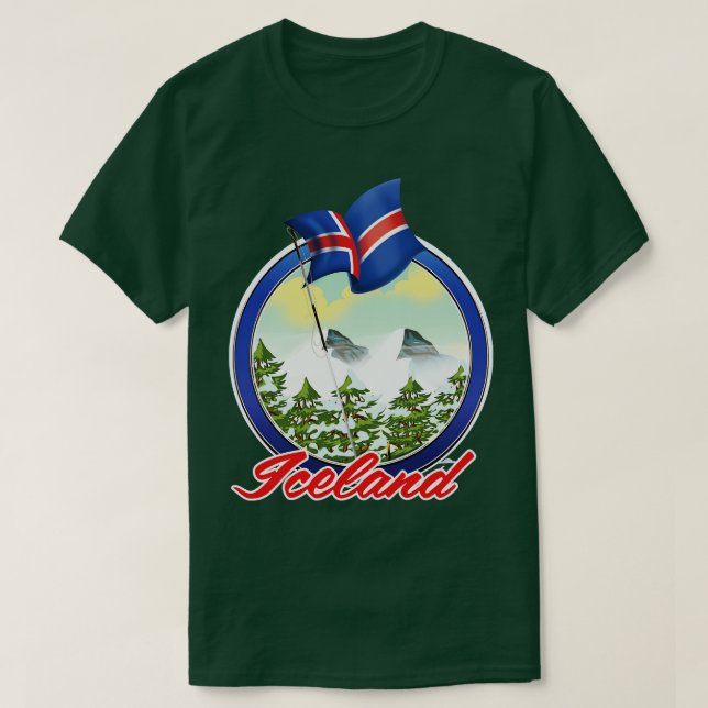 Iceland travel T-Shirt (Design Front)