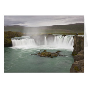 Iceland. View of Godafoss Falls on the