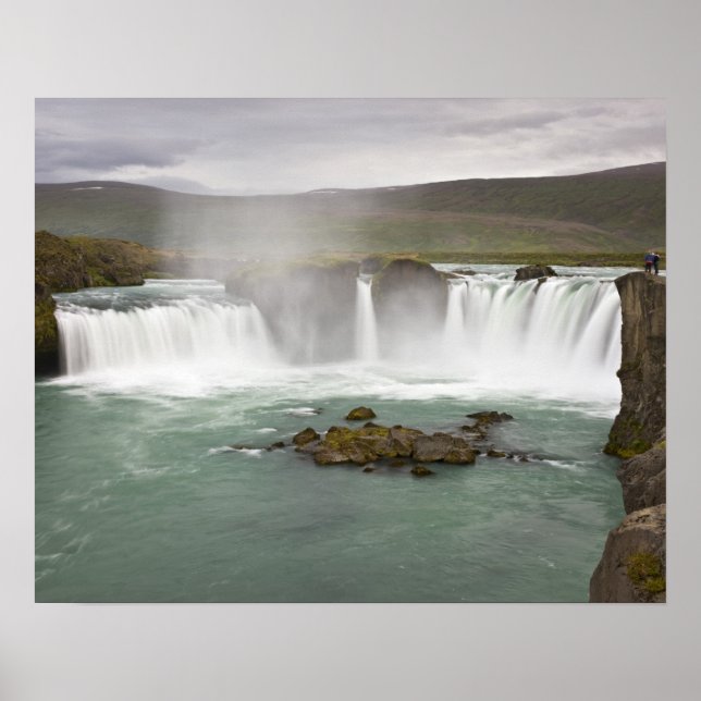 Iceland. View of Godafoss Falls on the Poster (Front)