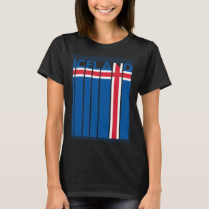 Iceland Vintage Icelandic Flag Vacation T-Shirt