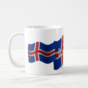 Iceland Waving Flag Coffee Mug