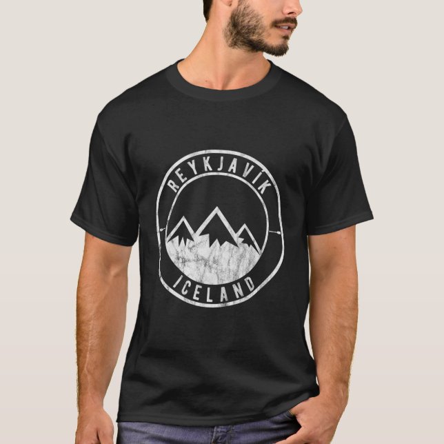 Iceland With Glaciers T-Shirt (Front)