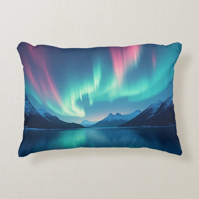 Icelandic Aurora Decorative Cushion (Front)
