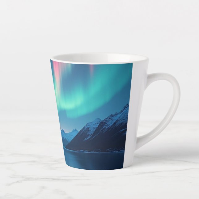 Icelandic Aurora Latte Mug (Right)