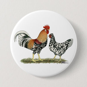 Icelandic Chickens 7.5 Cm Round Badge