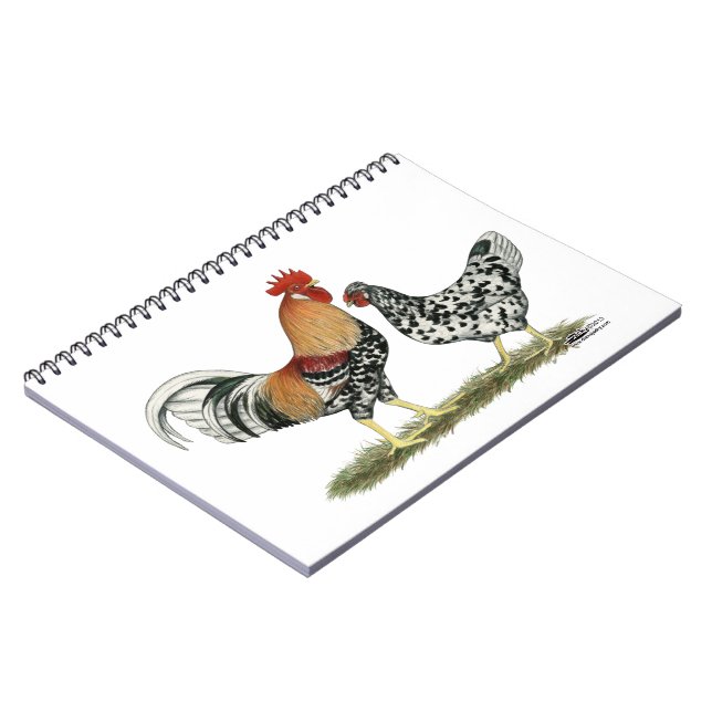 Icelandic Chickens Spiral Notebook (Left Side)