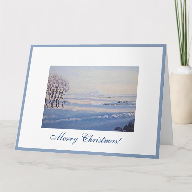 Icelandic Christmas landscape by Pola.B.Alex Card (Front)