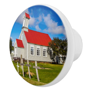 Icelandic Church Ceramic Knob