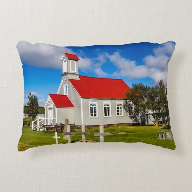 Icelandic Church Decorative Cushion (Front)