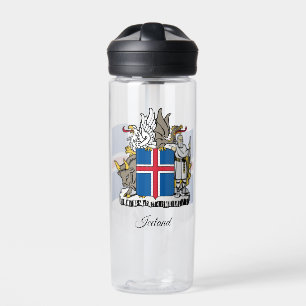 Icelandic Coat of Arms, Flag, Iceland Water Bottle