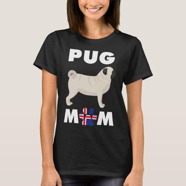 Icelandic Dog Pug Mum Essential T-Shirt 818 (Front)