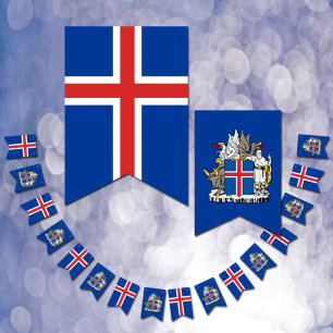 Icelandic flag banners, Emblem, Iceland party