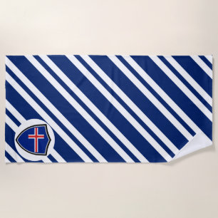 Icelandic flag beach towel