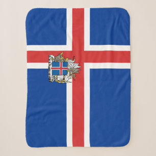 Icelandic Flag Blanket, patriotic, Iceland Sherpa Blanket