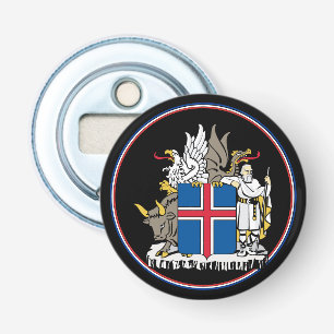Icelandic Flag Bottle Opener, Iceland Emblem Party Opener