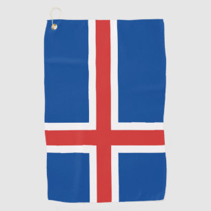 Icelandic flag golf towel