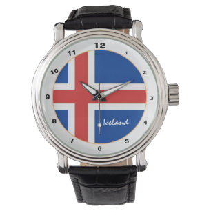 Icelandic Flag & Iceland trendy fashion /design Watch