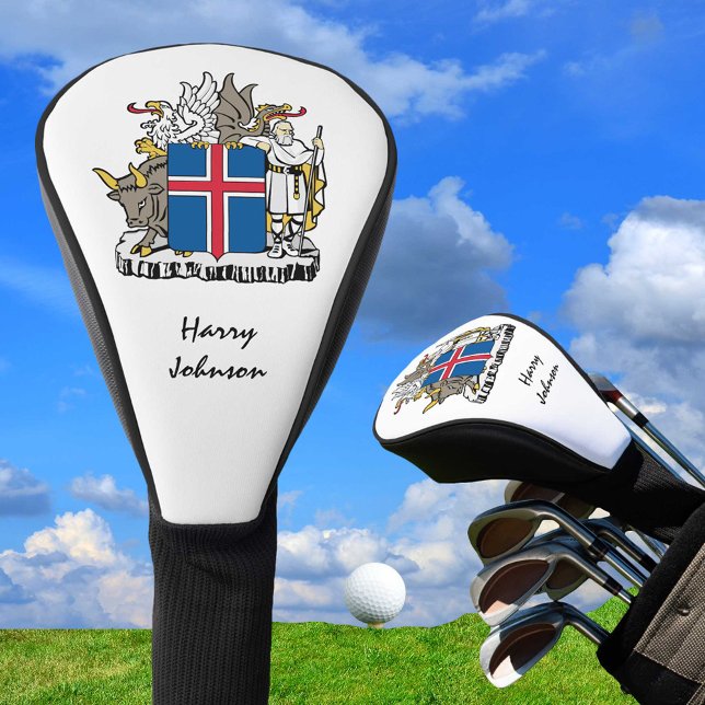 Icelandic Flag & Monogrammed Golf Clubs Covers (Creator Uploaded)