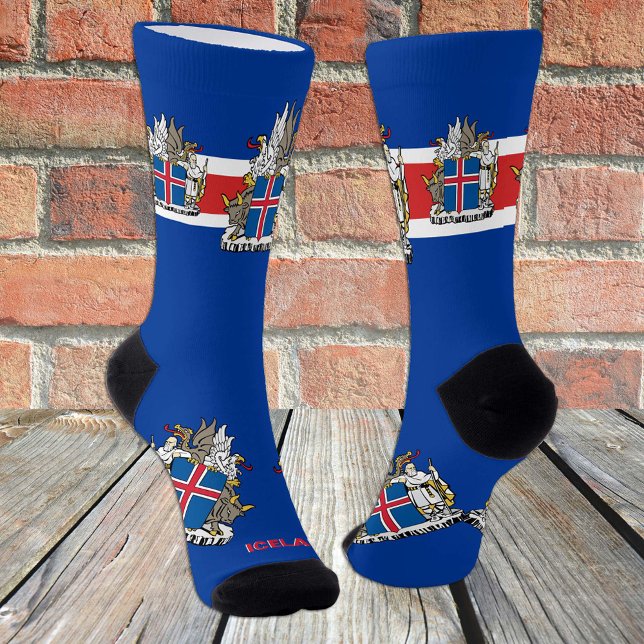 Icelandic Flag Socks, Patriots Sustainable Iceland Socks (Creator Uploaded)