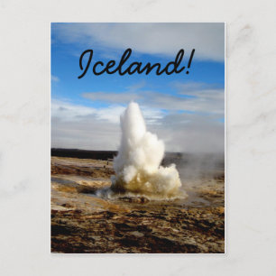 Icelandic Geyser Postcard