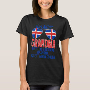 Icelandic Grandma Iceland Flag Sunglasses Mother's T-Shirt