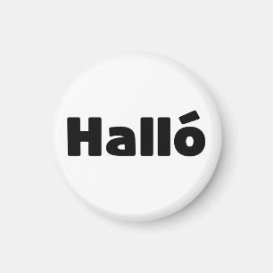 Icelandic Halló { Hello ) Íslenska Language Magnet