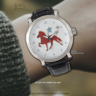 Icelandic Horse Festive Stars Watch