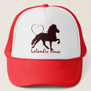 Icelandic Horse Hearts Trucker Hat