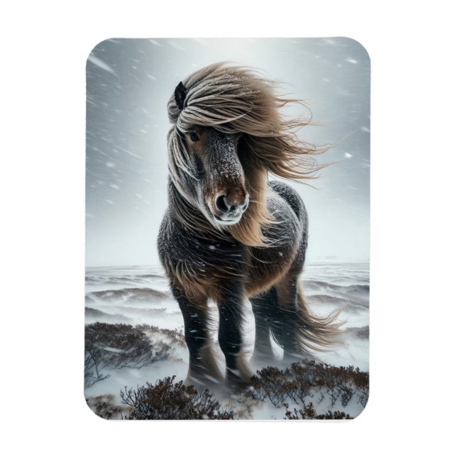 Icelandic Horse In its Element Magnet (Vertical)