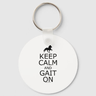 Icelandic Horse Keep Calm Gait On Key Ring