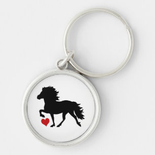 Icelandic Horse Key Ring