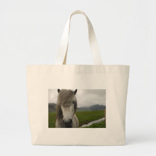 Icelandic Horse Large Tote Bag