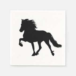 Icelandic horse motif napkin