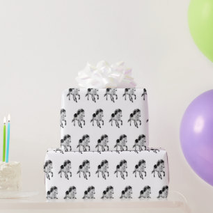 Icelandic horse motion wrapping paper