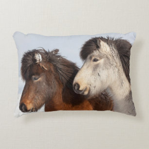 Icelandic Horse profile, Iceland Decorative Cushion