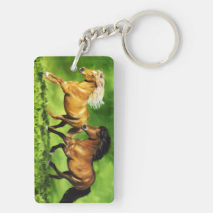 Icelandic Horses called the Dream Team Key Ring